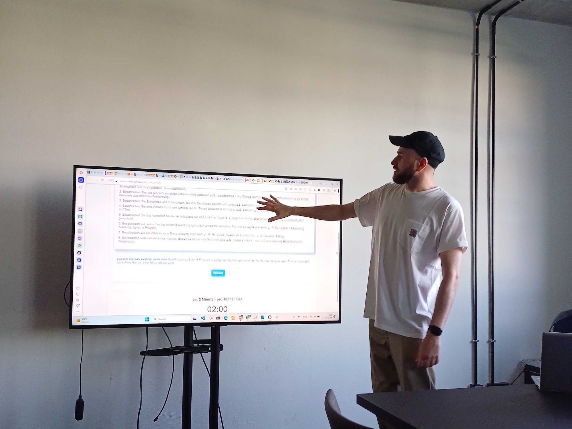 Image of a demo presentation